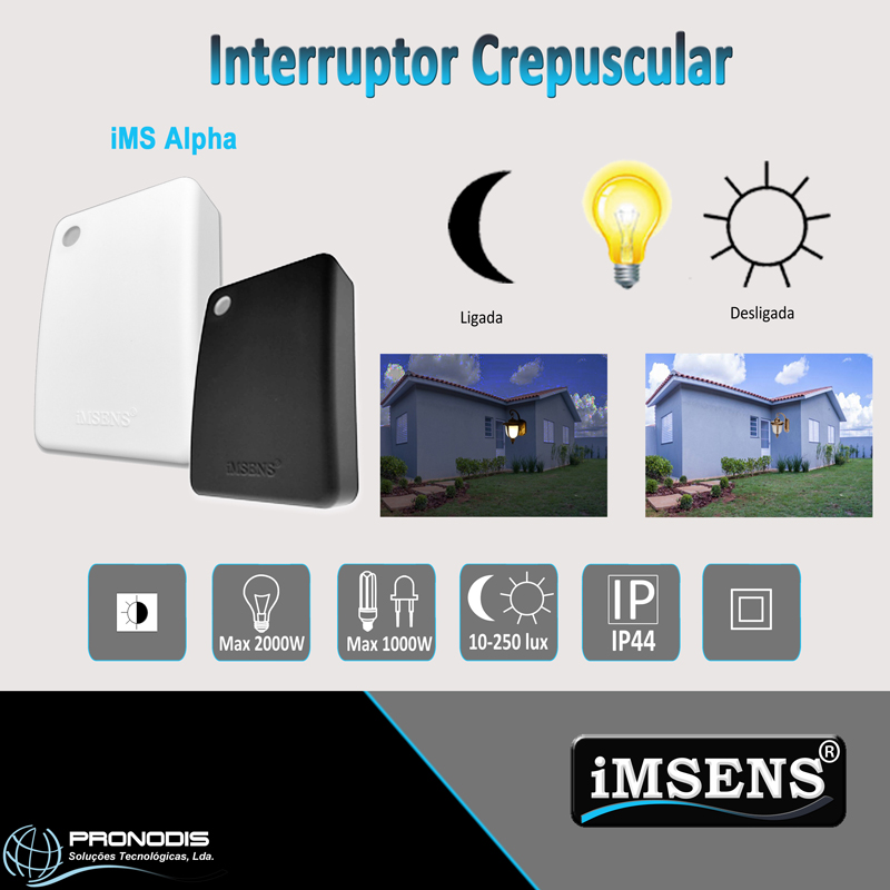 Interruptor Crepuscular - iMS Alpha Crepuscular da iMSENS