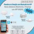 Gama de detetores movimento / presen&ccedil;a com APP iMSENS