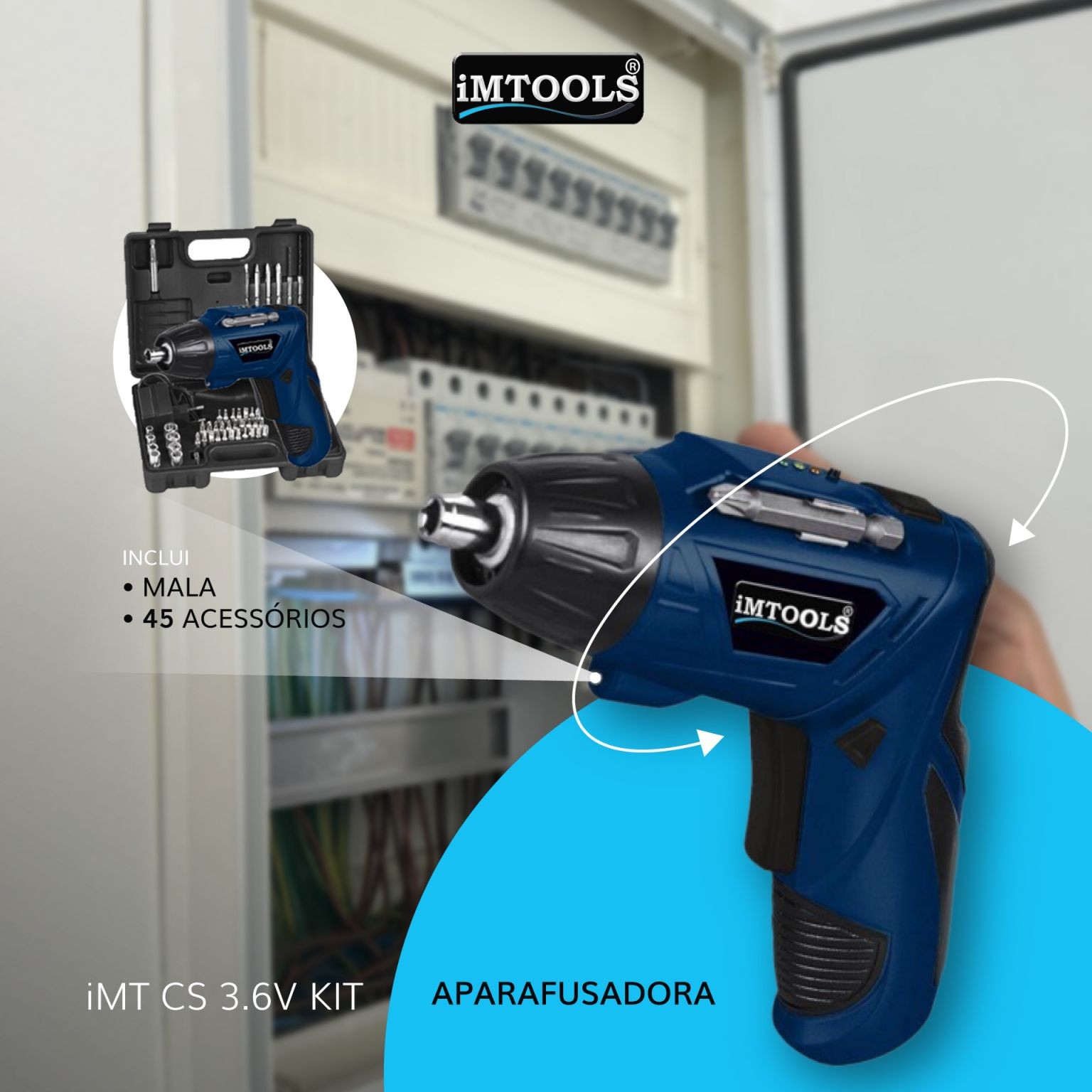 iMT CS 3.6V KIT - Versatilidade e pot&ecirc;ncia na palma da sua m&atilde;o
